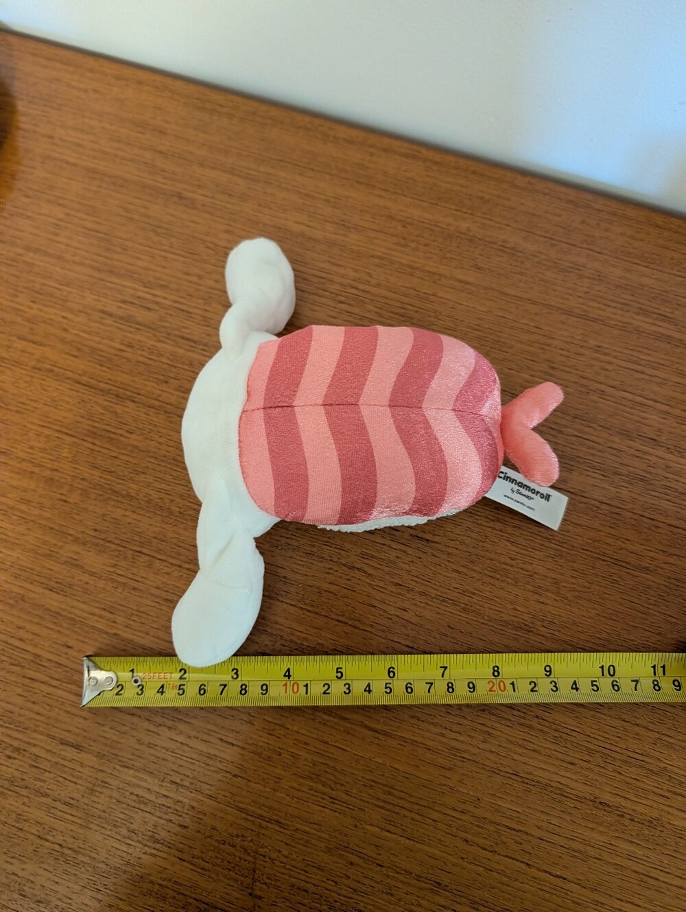 Cinnamoroll Plush Sushi Sashimi Kawaii Puppy Stuffed Animal Pink White Sanrio - Picture 5 of 5